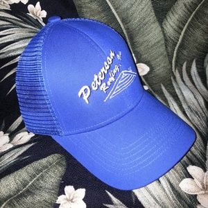 Men's Vintage Style Trucker Style Blue Hat